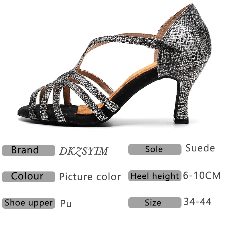 DKZSYIM/Женская обувь для латинских танцев Профессиональная женская бальных сальсы