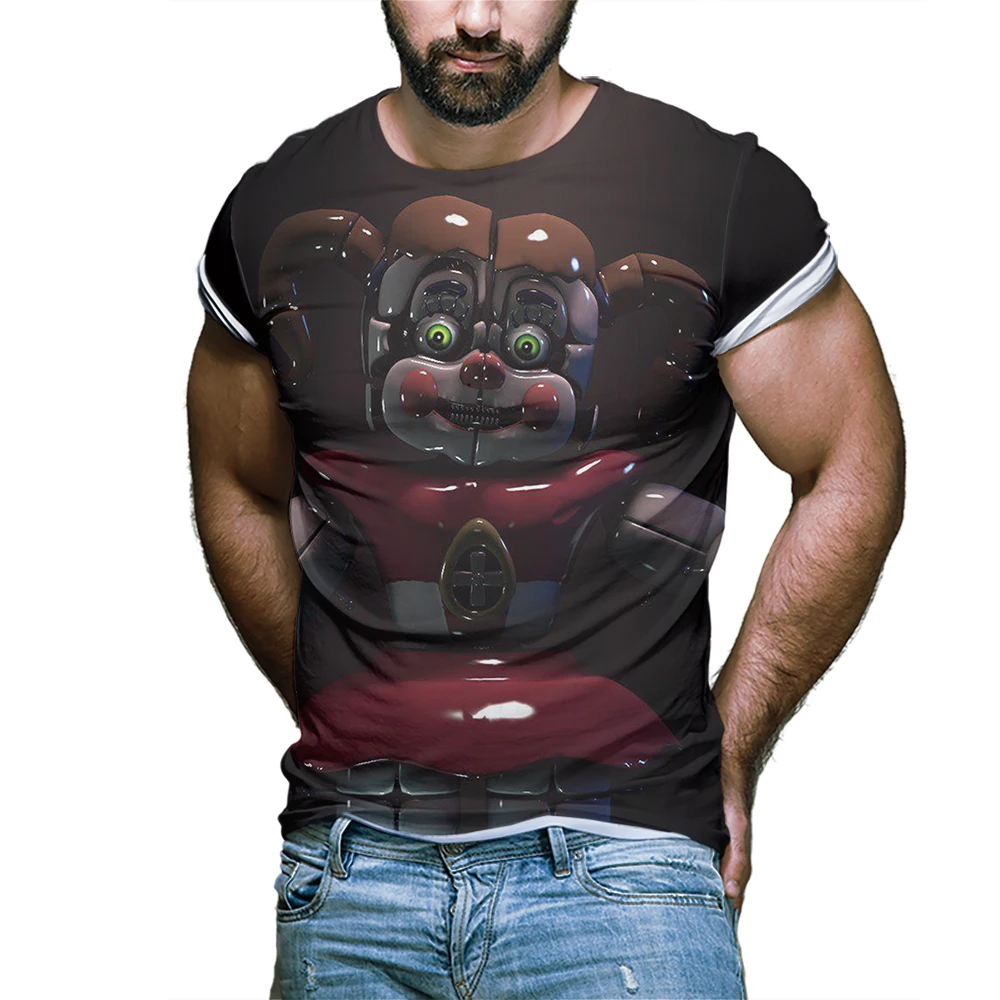 

T-shirt Anime 3D Print Men Streetwear Hentai fashionPattern O-Neck Hip Hop T Shirt Harajuku Casual Movie animation