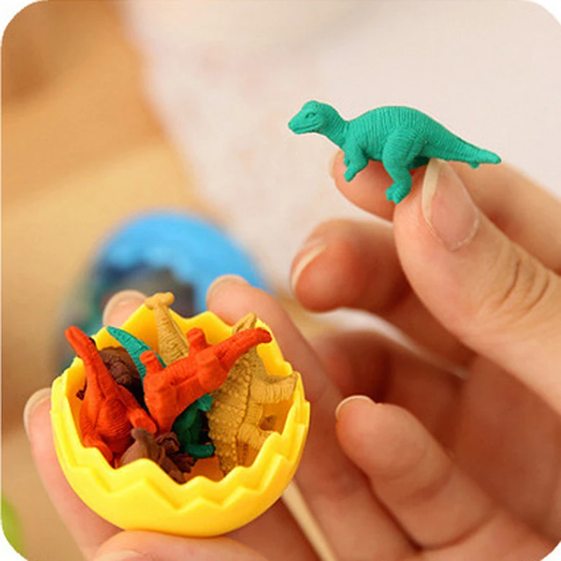 Мини резинка для яиц в виде динозавра 35 шт./5 комплектов ластик школьные