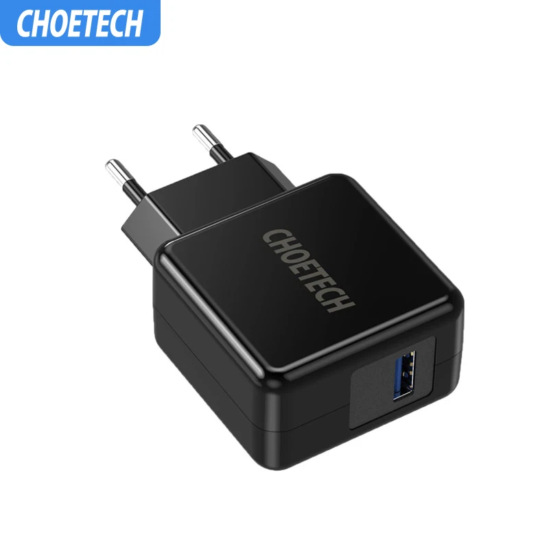 CHOETECH 18 Вт быстрое зарядное устройство 3 0 USB для iPhone 11 Max pro X 8 Универсальное