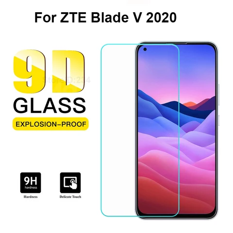 Закаленное стекло для ZTE Blade V 2020, Оригинальная защитная пленка, Защита экрана для Vidrio ZTE Blade V2020 Smart V2021, стеклянное покрытие