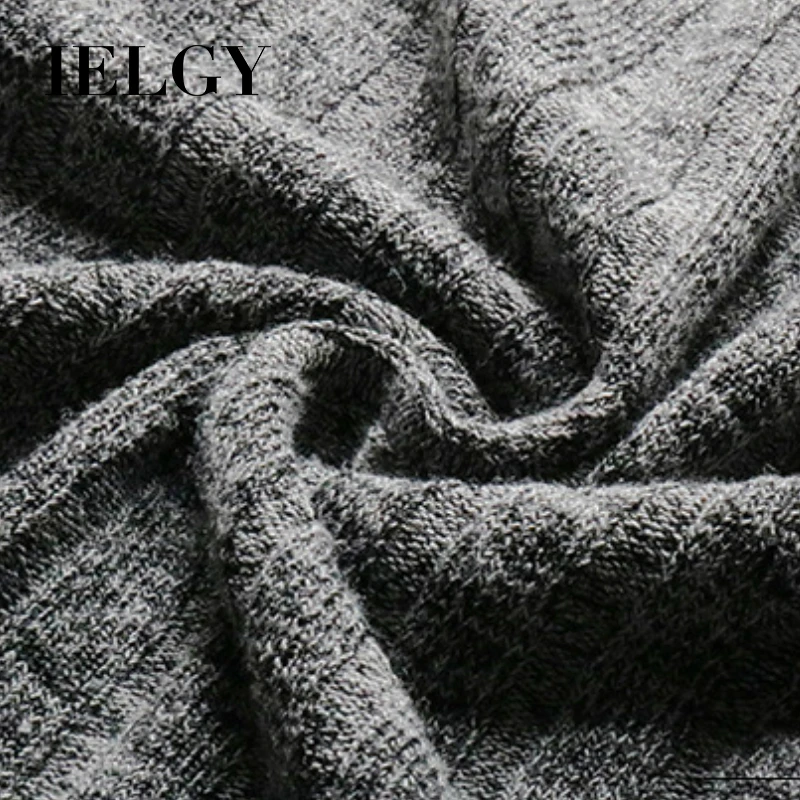 

IELGY Mid-length Dress Women comfortable short-sleeved round neck side split high-end loose knee