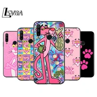pink panther for huawei honor 30 20s 20 10i 9s 9a 9c 9x 8x 10 9 lite 8a 7c 7a pro phone case black cover