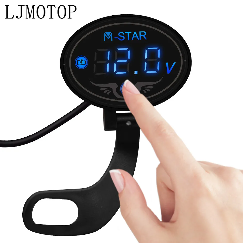 Суперводонепроницаемый Цифровой вольтметр с панелью Тестер светодиодный