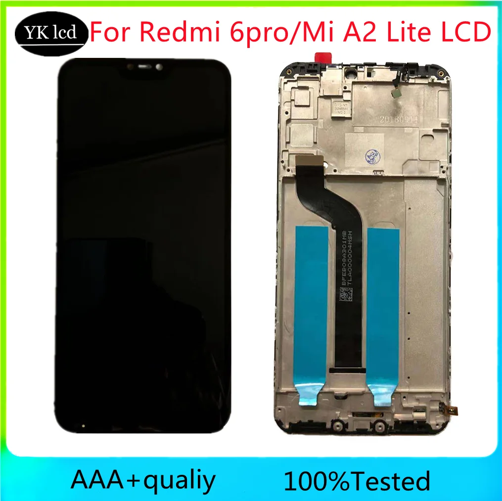 

5.84" For Xiaomi A2 Lite LCD Touch Screen Digitizer Display For Redmi 6 Pro LCD Mi A2 Lite Display Replacement Parts