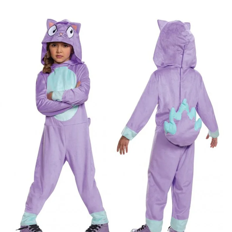 

Kids Anime Cartoon Cats Suit Children Halloween Cosplay Costumes Pretend Game Party Role Play Outfit Stage Show Dress Up Clothes