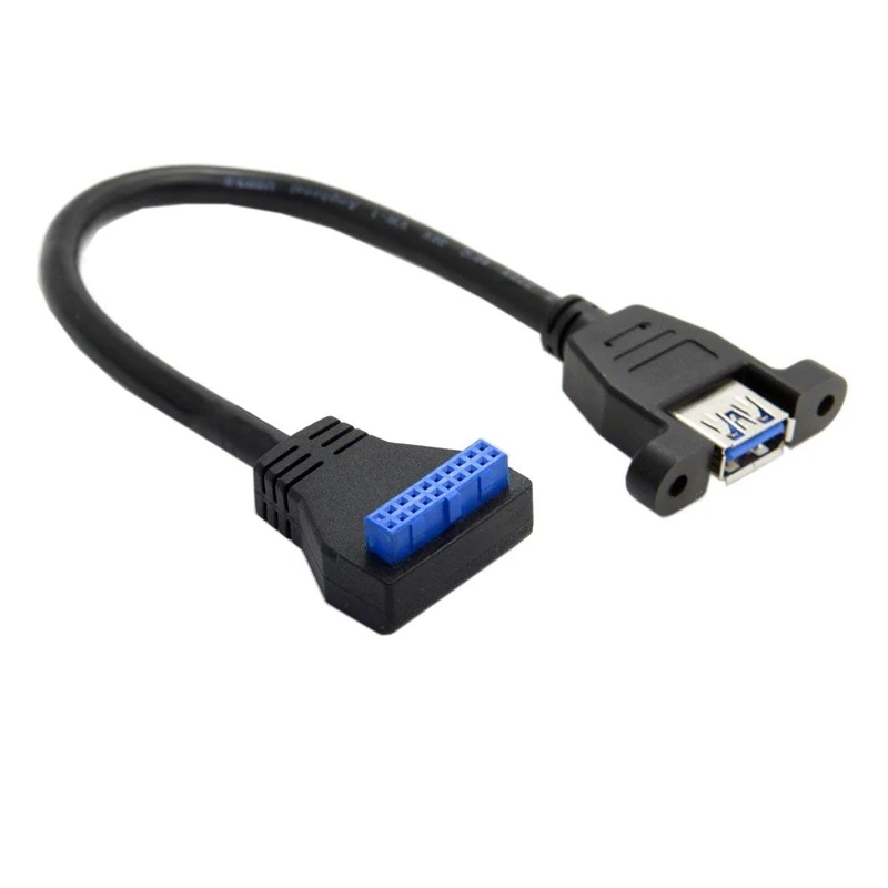 USB 3 0 одиночный порт A женский винтовой Тип крепления для угловой материнской