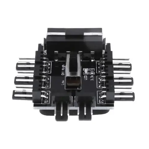 Разветвитель для вентилятора охлаждения IDE Molex, 3-контактный разъем питания 12 В, адаптер для печатной платы, 2 уровня управления скоростью, 4 контакта, для ПК и компьютера