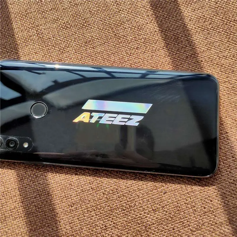 ATEEZ Лазерная ПВХ наклейка креативная Радужная цветная для украшения ноутбука