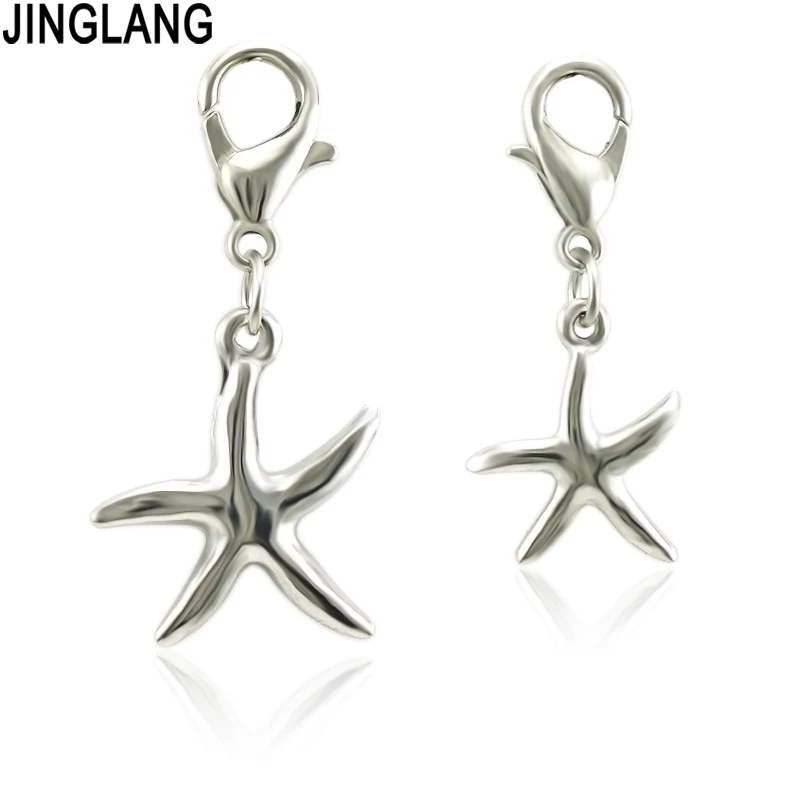 JINGLANG Очаровательные Подвески с пентаграммой антикварные посеребренные DIY