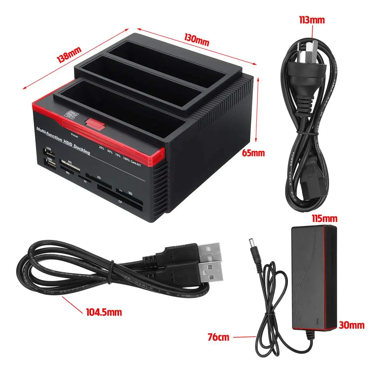 Док станция для внешнего жесткого диска 2 5 дюйма USB 3 порта SATA|Кабели адаптеры и