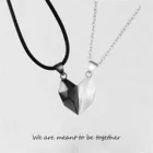 2 шт., ожерелье для пары, креативное ожерелье, ожерелье с фрагментами любви, подарок на день Святого Валентина, пара ювелирных изделий, Collier Femme