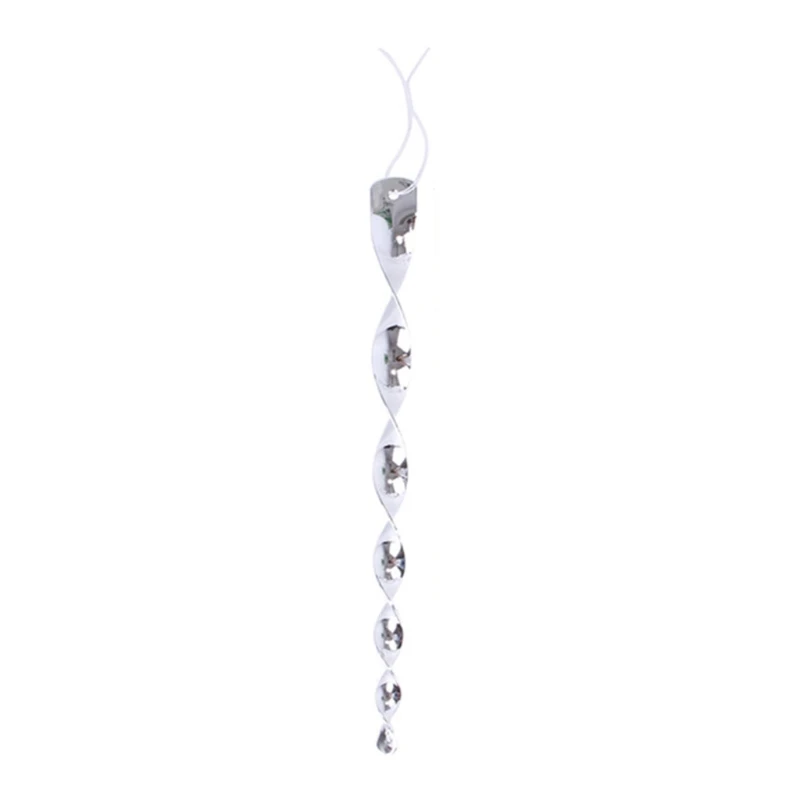 

N1HF Hanging Bird Repellent Rods Set with Ornamental Control Device Drive Birds Away Spiral Deterrent Device House Garden Pool