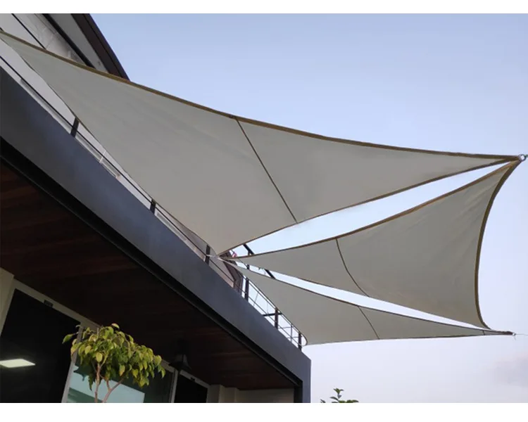 

3*3*3M Triangle Waterproof Sunshade Sail with 304 Stainless Steel Installation Accessories