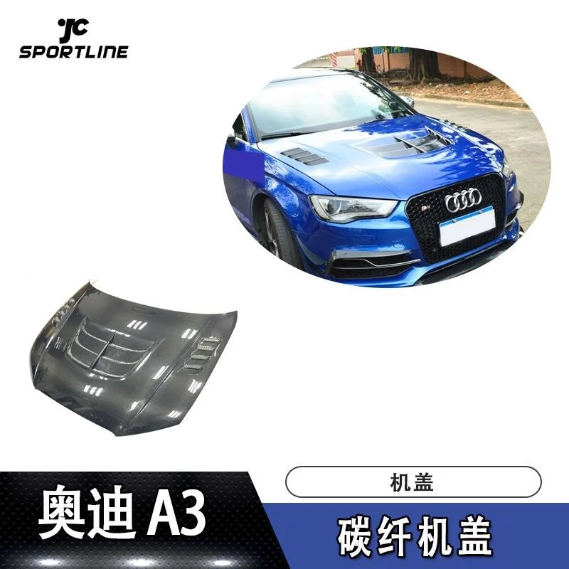 

Подходит для капота из углеродного волокна Audi A3 S3 Car Rs