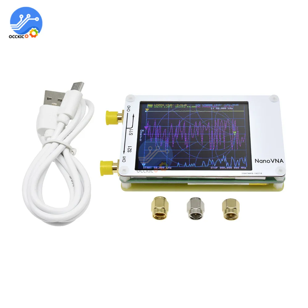 

NanoVNA Vector Network Analyser LCD Digital Display 50KHz-900MHz Professional Shortwave MF HF VHF UHF Antenna Analyzer