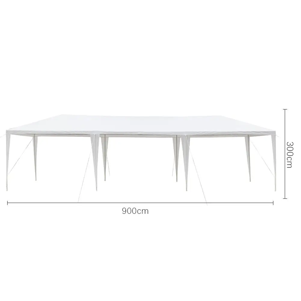 

Wedding Party Outdoor Camping Tent Waterproof White Large Parking Shed Clean Lawn Tent Outdoor 3x9m Sun Shade Tent For Beach