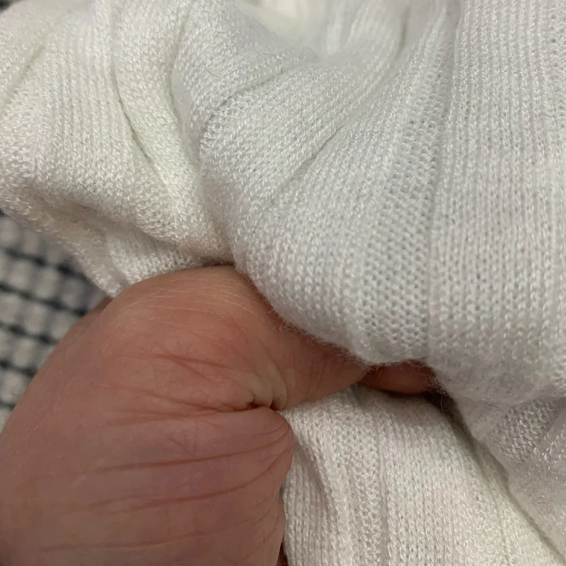 

Spring Cut Deep V Slim Silk Wool Cashmere Knit Top