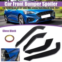 for ford focus stst line mk4 sedanhatchback 2019 2020 2021 car bumper lip fin splitter spoiler canard front bumper car sticker