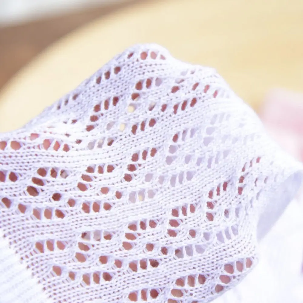 Детские чулки в сеточку для новорожденных девочек Нескользящие кружевные тонкие