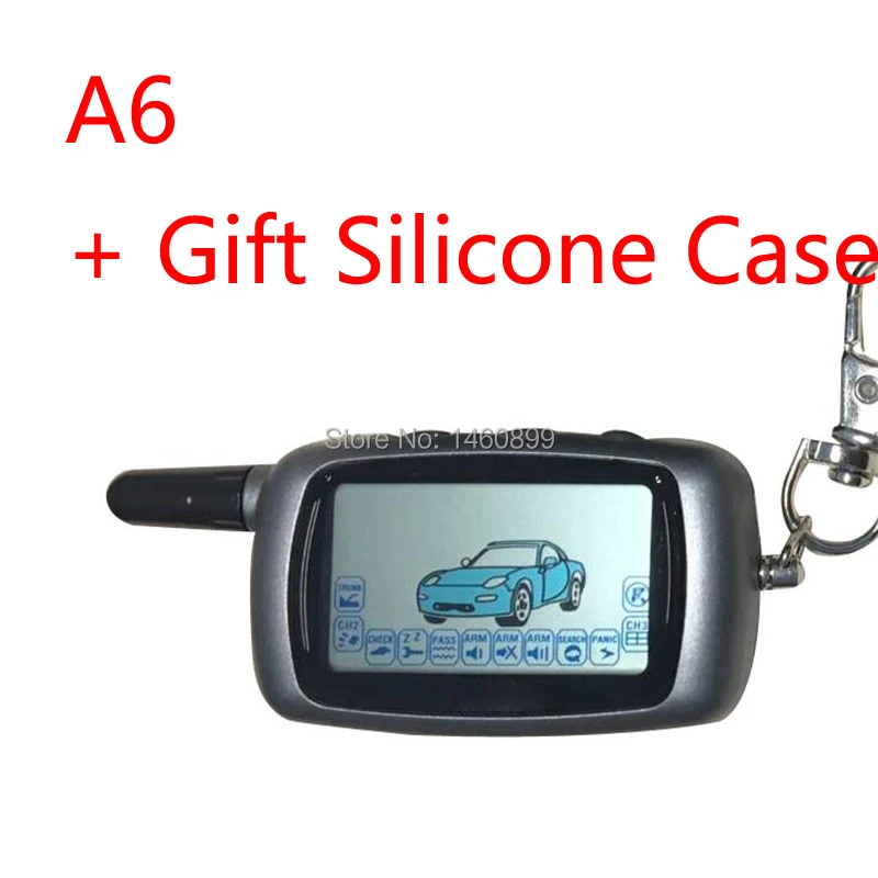 A6 2 сторонний пульт дистанционного управления с ЖК дисплеем + силиконовый чехол в