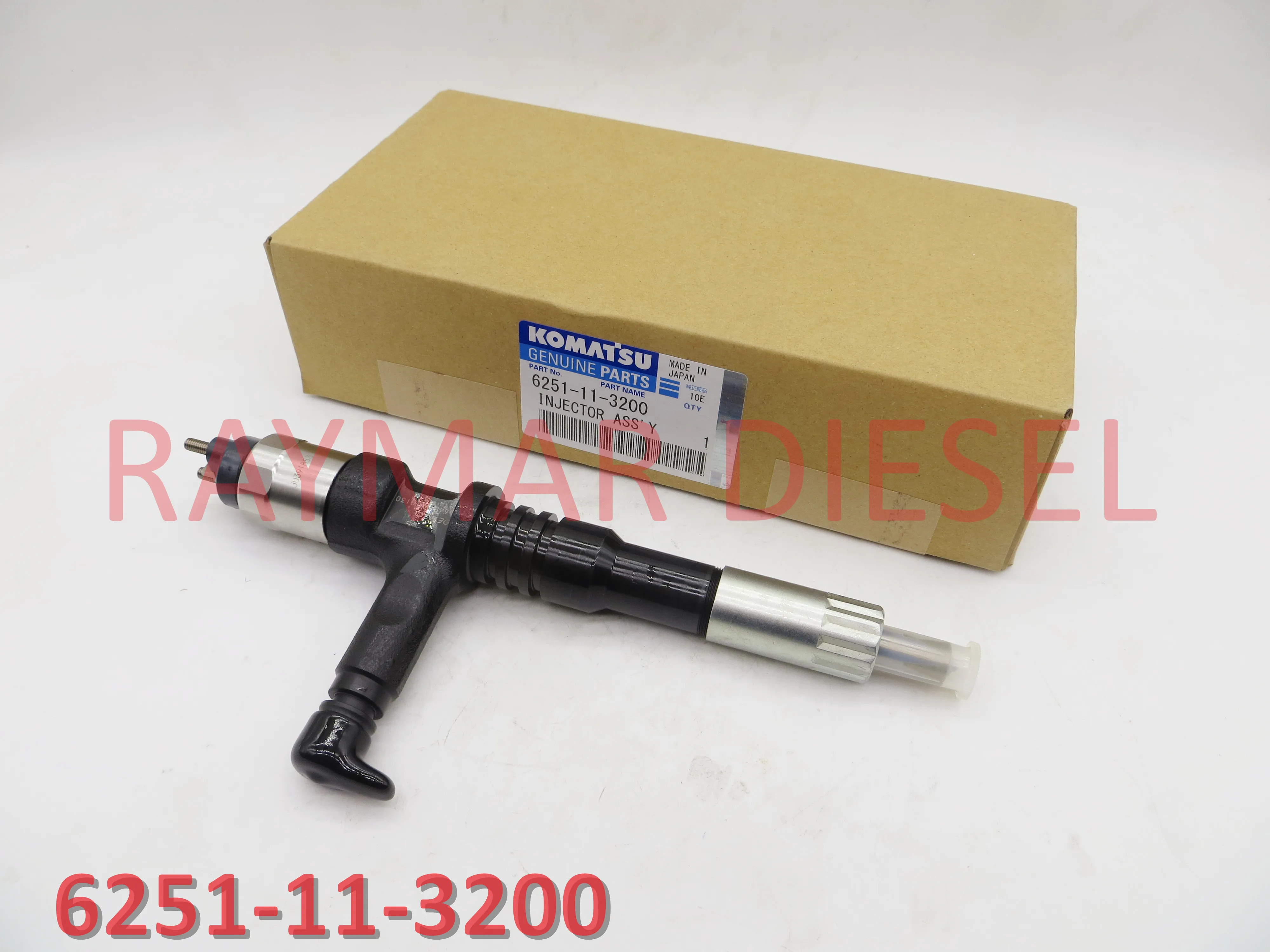 

Подлинная дизельная Топливная форсунка 095000-6640 для K0MATSU SAA6D125E-5 6251-11-3200, 6251-11-3201