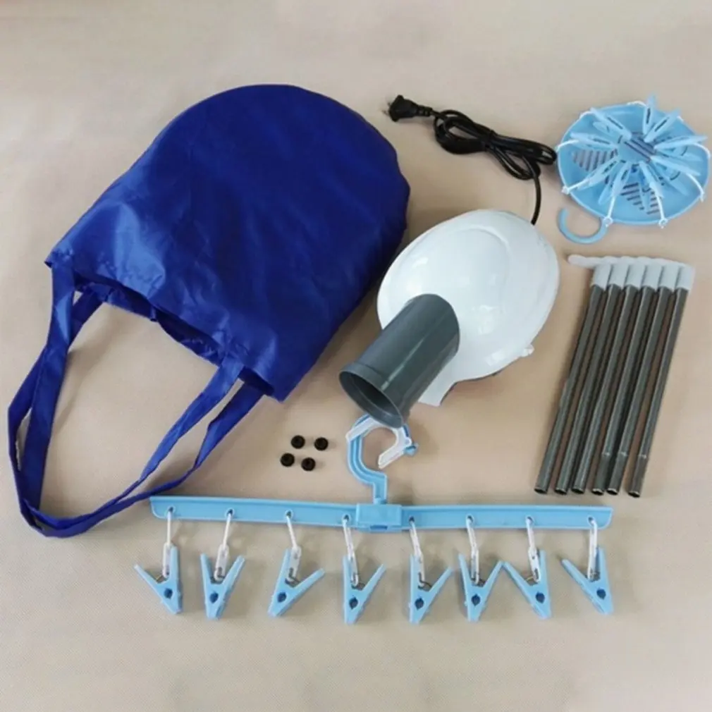 

1 Set Foldable Electric Air Clothes Dryer Folding Fast Drying Machine 800W Multipurpose Cloth Dryer Portable Machine Accessories