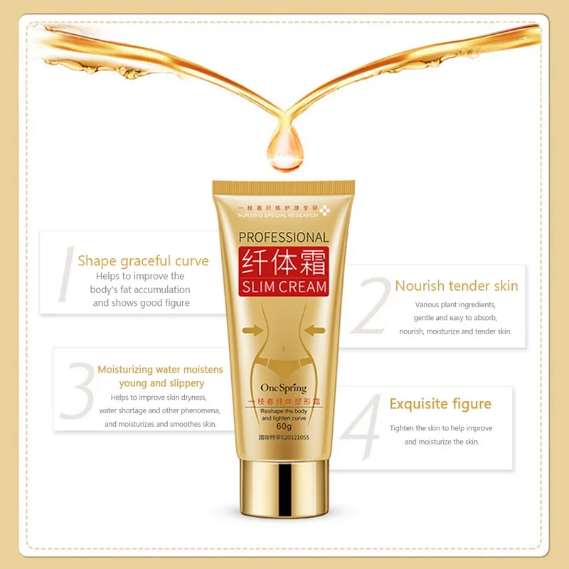 Высококачественный 60 г крем для похудения тугое Формирование тела потеря веса