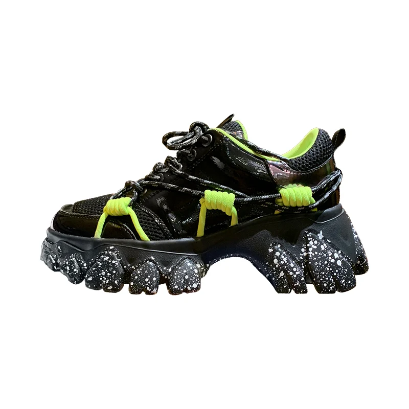 

European Station Old Shoes Women's Tide Autumn New Super Fire All-match Lightweight Platform Height Increase Fashion Sneakers