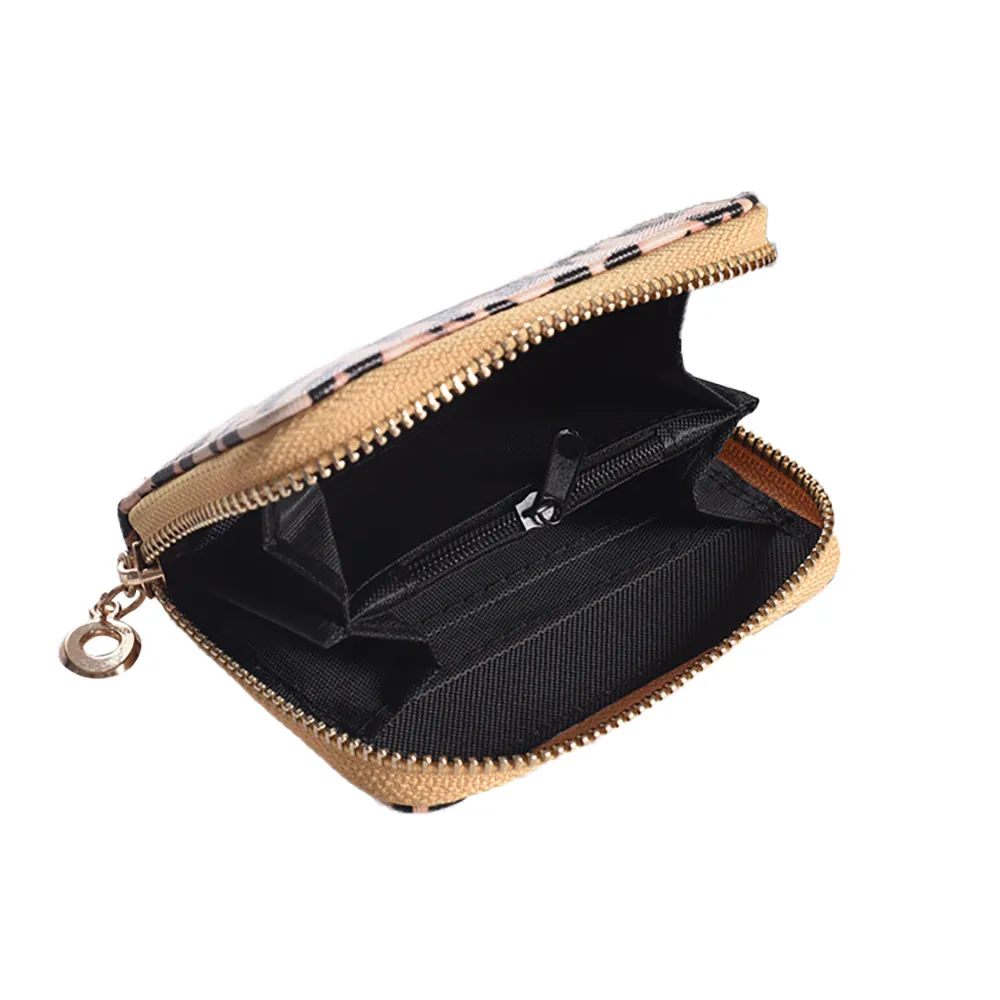 

Fashion Women Short Wallets New Vintage Leopard Prints Coin Purse Womens Walllet Rfid Blocking Bifold Multi Card Case Wallet