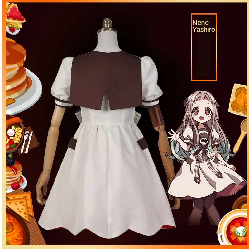 Toilet-Bound Hanako-kun Nene Yashiro Cosplay Costume Dress Stockings Headwear Jibaku Shounen Halloween | Тематическая одежда и