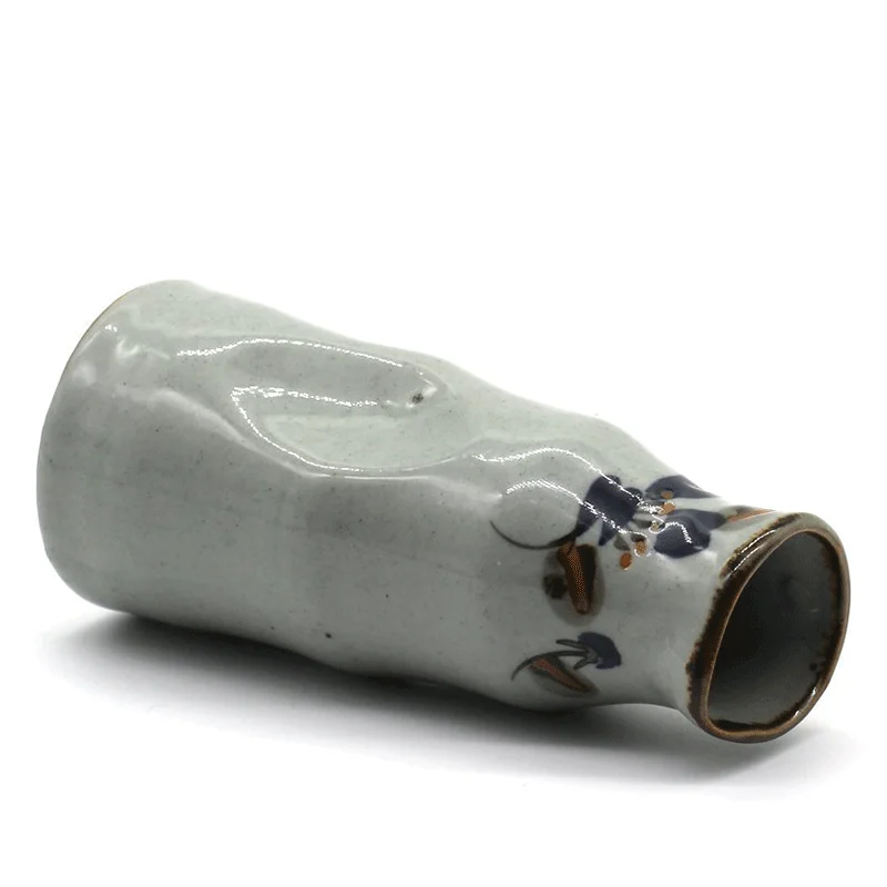 

5pcs Simple Handmade Stone Flower Pottery Japanese Style Sake Set Sake Wine Pot Sake Wine Cup Gift Ceramics 1 Flagon 4 Cups