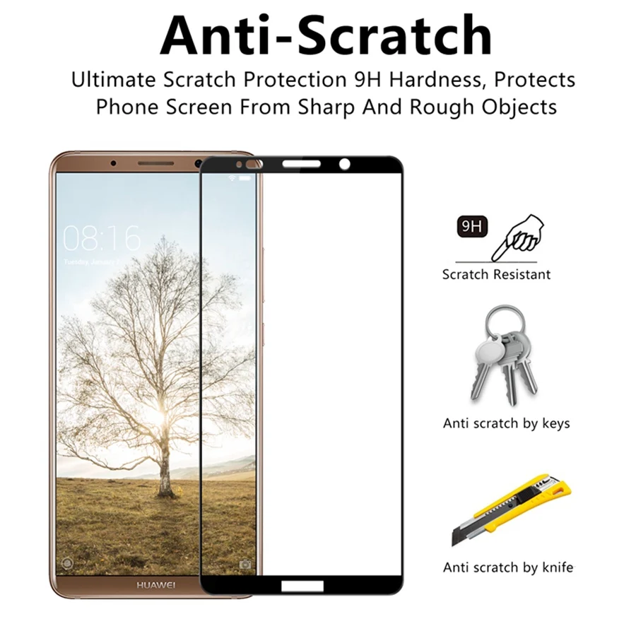 2 упаковки полное покрытие закаленное стекло для Huawei Mate 20x30 20 10 Pro Lite Полное