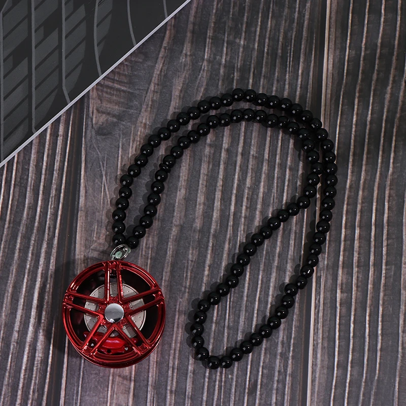 

New Arrivals Car Mirror Pendant Car Interior Decoration Pendant Aluminum Wheel With Shock Absorber Ornament Hanging Accessories