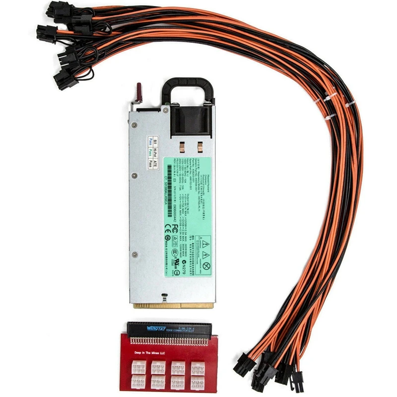 

94% of Platinum 1200/900 Watts Power Supply for GPU Turn on RIG Mining Ethereum - Show the Title