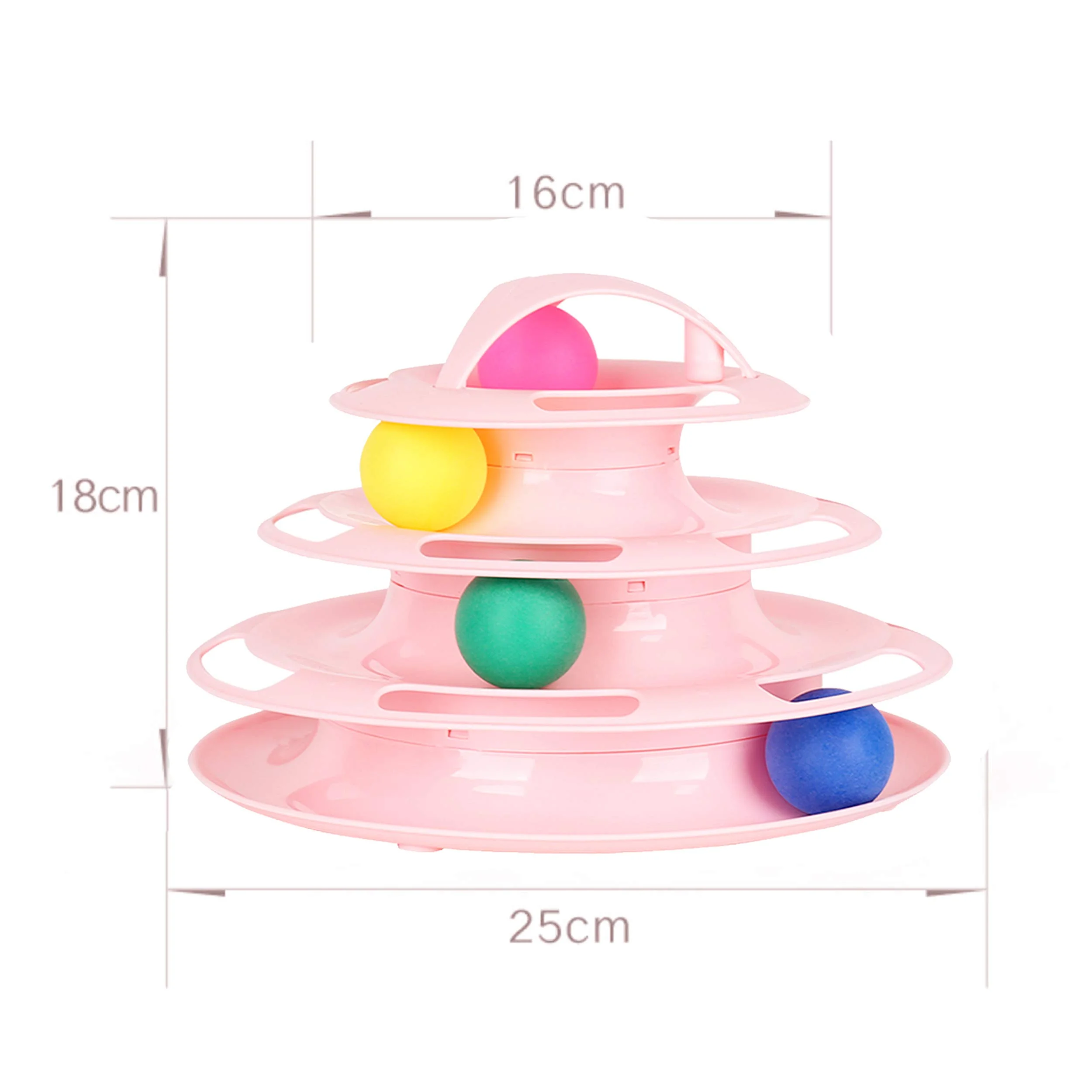 Кошка башня треков игрушка Интерактивная Поворотный Ролик животное головоломки