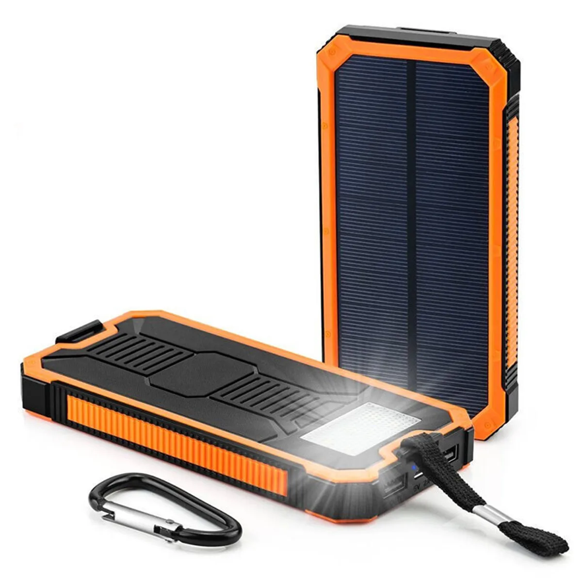 

LEORY 300000mAh Waterproof Portable Solar Panel Battery Power Bank Charger Dual USB Black orange green yellow