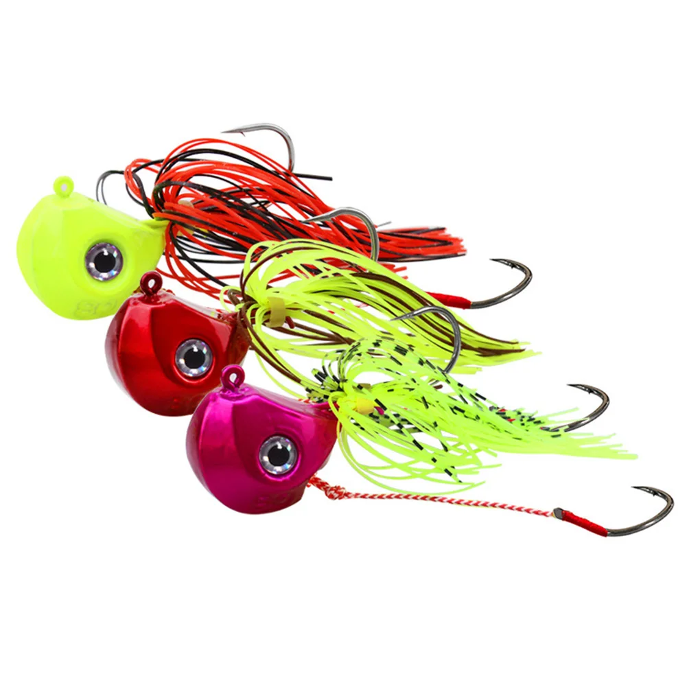 6 см водный Jig Head рыболовная приманка с юбкой снасти Craft 40-100 г свинцовая