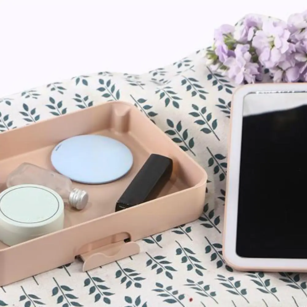 

New Table Makeup Mirror Led Fill Light Cosmetic For Home Fold Desk Organizer Storage Travel Control Box Contact Y4f5