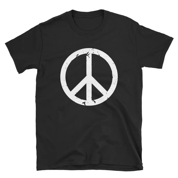 

Vintage Peace Sign White Distressed T-shirt