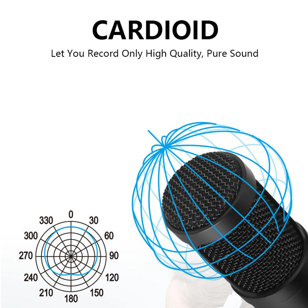 USB Podcast Microphone Kit 192KHZ/24BIT Professional Condenser Mic for PC Youtube Studio aduio Recording Mikrofon desktop stand |
