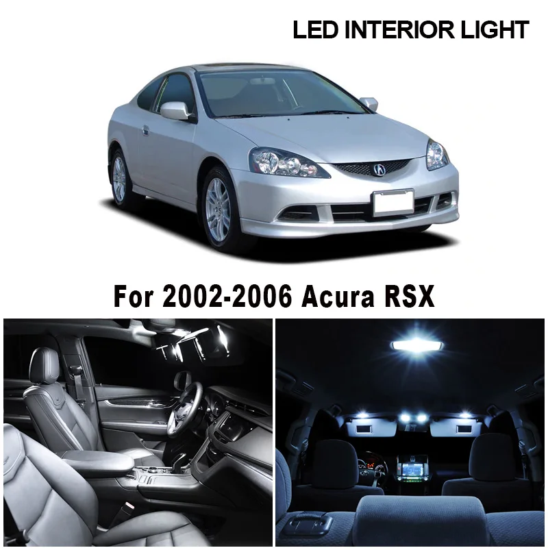 10 шт. белый Canbus Автомобильный светодиодный светильник лампы для салона комплект