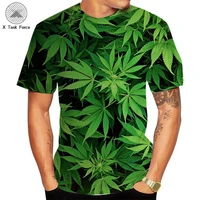 green maple leaf 3d printed t shirts casual mens t shirt short sleeve men clothing tops 2020 new fashion plant t shirt plus size