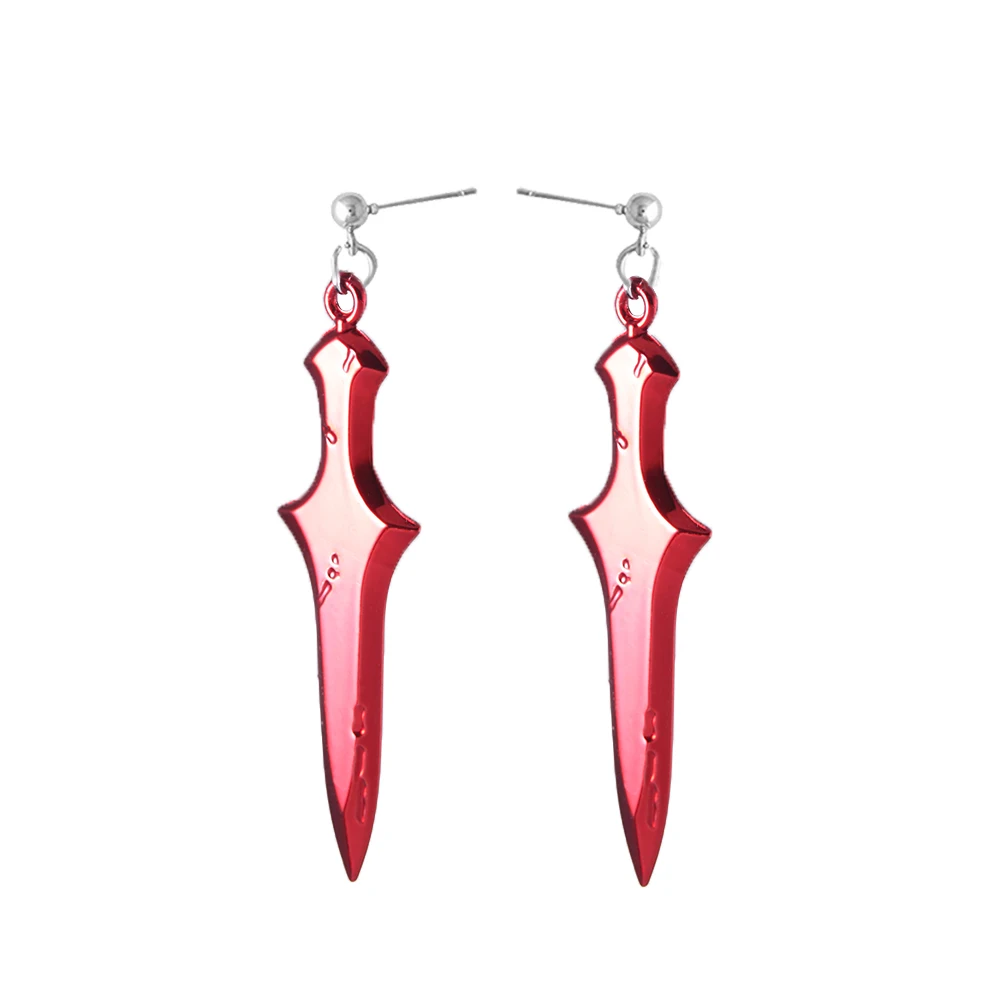 

Anime Shaman King Yoh Asakura Earrings Pottery Sword Blood sword Pendant Earrings Cosplay Men and Women Party Props Gifts