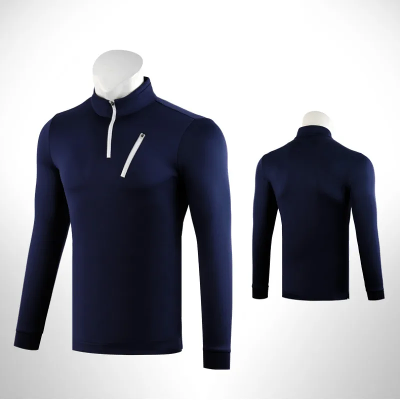 Новинка! Мужская теплая куртка PGM футболка с длинными рукавами и воротником на