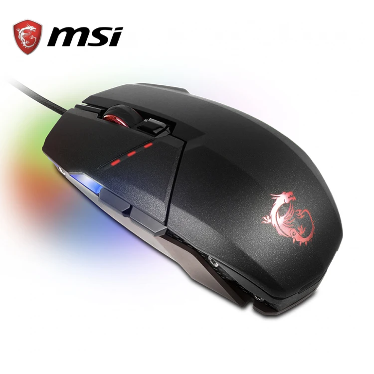 

MSI Clutch GM60 Gaming Mouse with USB RGB Light Adjustable DPI Programmable Gaming Grade Optical Mouse