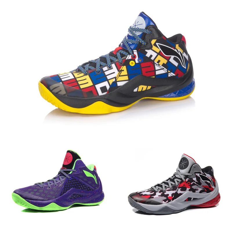 Li-Ning мужские все в команде 4 Уэйд профессиональные баскетбольные кроссовки Подушка дышащая подкладка облако Спортивная обувь Кроссовки ABAM013 XYL290
