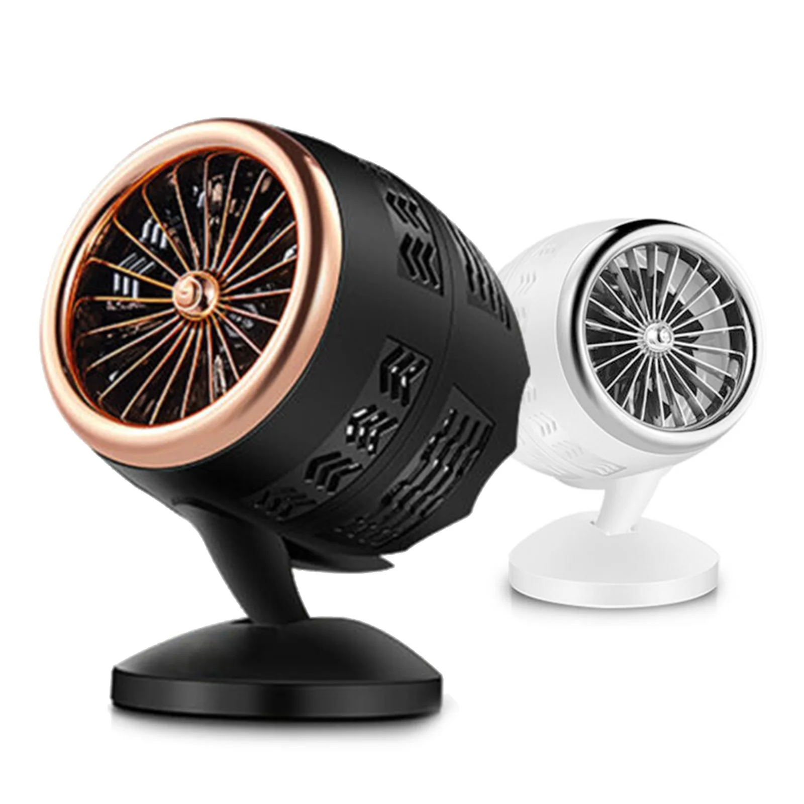 

220v Powered Heater Fan Space Heater Portable Heater Fast Heating Thermostat Auto Shut-off 14 in Electric Fan Black White