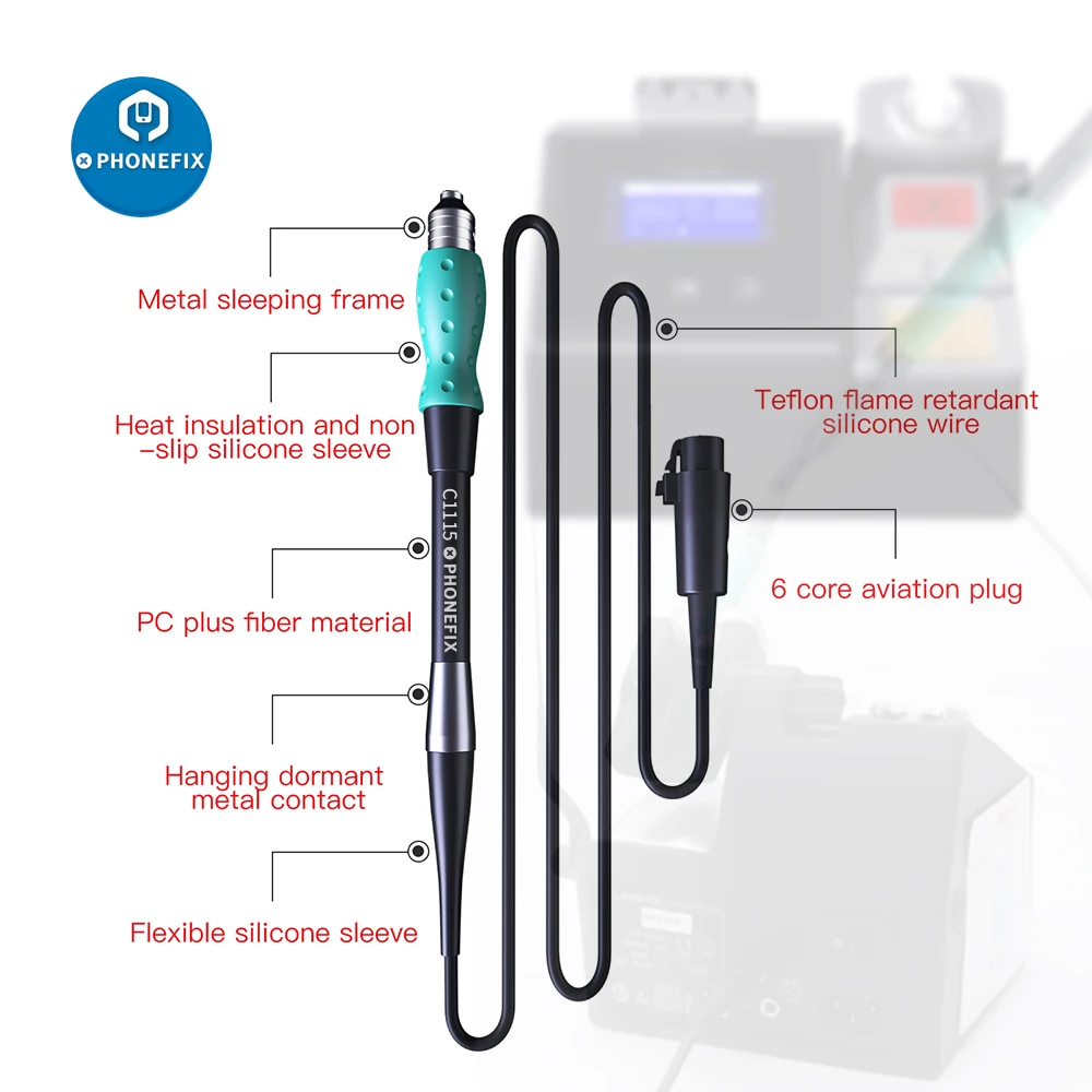 Ручка для паяльника OEM T245 T210 NT115 прецизионной паяльной станции JBC CD-2SD / CD-2SHE i2C 2SEN 2SCAN