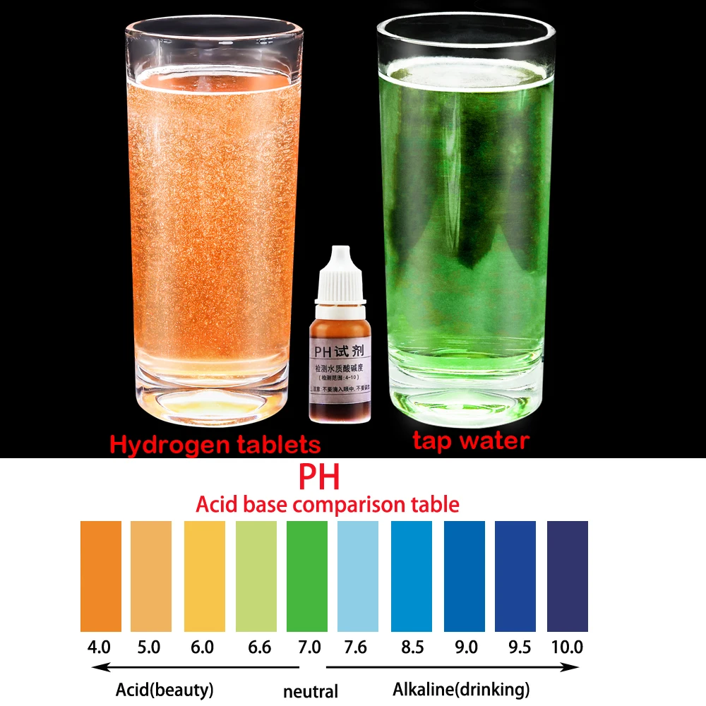 Молекулярная нано Водородная вода H2 в таблетках слабо кислотные 20 таблеток для
